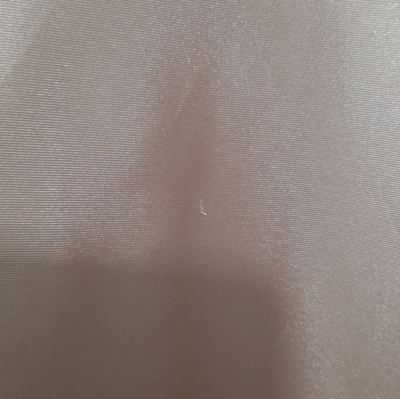 Nicole Miller New York Slip On Midi Skirt Satin Feel Shiny Tan Womens Size Small - Picture 9 of 11